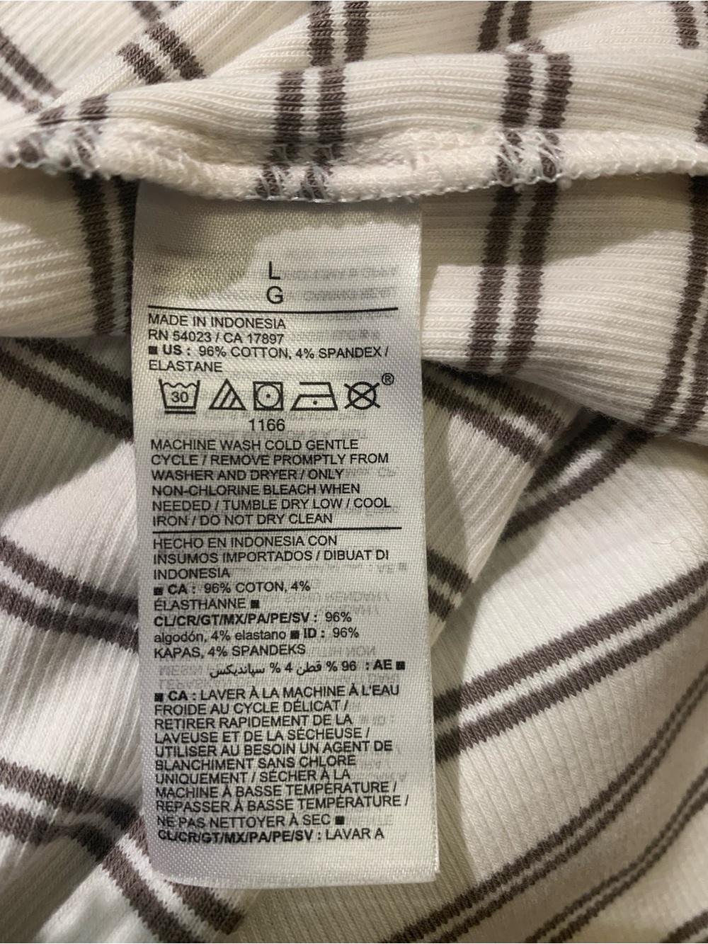 Old Navy Cream & Taupe Striped Maxi Dress | Size Large - Picture 4 of 5